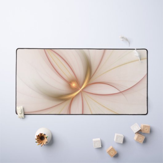 Nobly Copper and Gold Abstract Modern Fractal Art Bureaumat (Kindertafel)