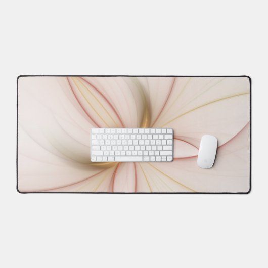 Nobly Copper and Gold Abstract Modern Fractal Art Bureaumat (Keyboard & Muis)