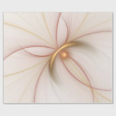 Nobly Copper and Gold Abstract Modern Fractal Art Cadeaupapier (Vlak)