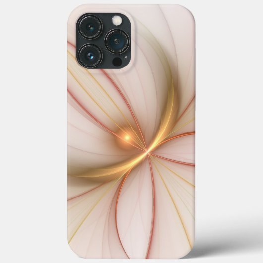 Nobly Copper and Gold Abstract Modern Fractal Art Case-Mate iPhone Case (Achterkant)