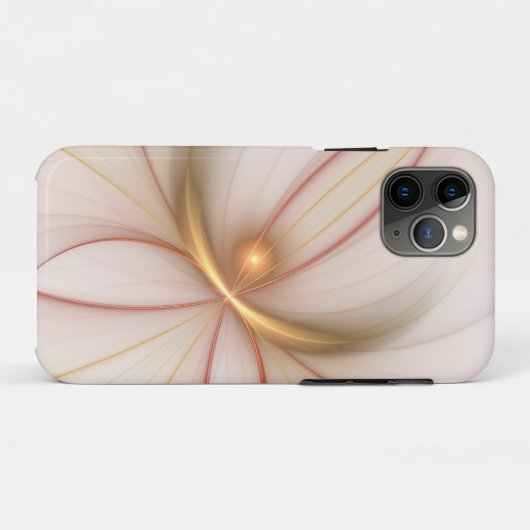 Nobly Copper and Gold Abstract Modern Fractal Art Case-Mate iPhone Case (Achterkant (horizontaal))