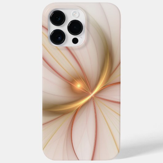 Nobly Copper and Gold Abstract Modern Fractal Art Case-Mate iPhone Case (Achterkant)