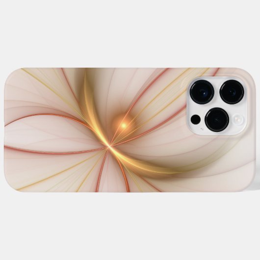 Nobly Copper and Gold Abstract Modern Fractal Art Case-Mate iPhone Case (Achterkant (horizontaal))