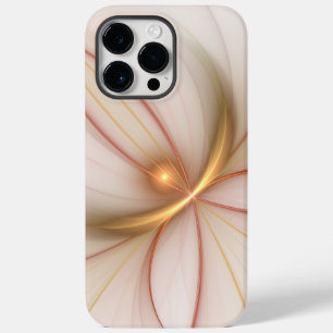 Nobly Copper and Gold Abstract Modern Fractal Art Case-Mate iPhone 14 Pro Max Hoesje