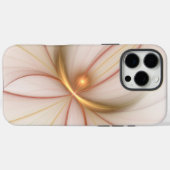 Nobly Copper and Gold Abstract Modern Fractal Art Case-Mate iPhone Case (Achterkant (horizontaal))