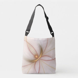 Nobly Copper and Gold Abstract Modern Fractal Art Crossbody Tas