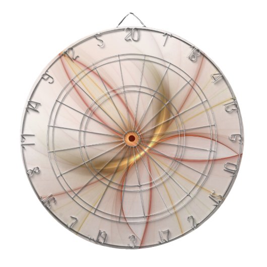 Nobly Copper and Gold Abstract Modern Fractal Art Dartbord (Voorkant)