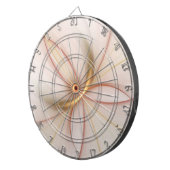 Nobly Copper and Gold Abstract Modern Fractal Art Dartbord (Voorkant Rechts)