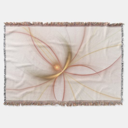 Nobly Copper and Gold Abstract Modern Fractal Art Deken (Voorkant)