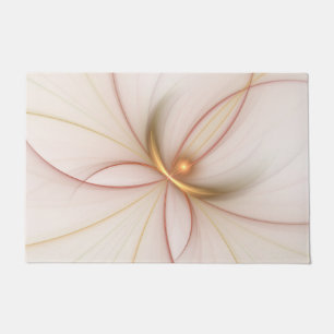 Nobly Copper and Gold Abstract Modern Fractal Art Deurmat