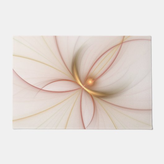 Nobly Copper and Gold Abstract Modern Fractal Art Deurmat (Voorkant)