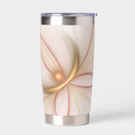 Nobly Copper and Gold Abstract Modern Fractal Art Geïsoleerde Drinkbeker