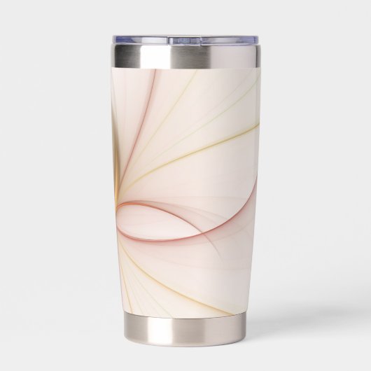 Nobly Copper and Gold Abstract Modern Fractal Art Geïsoleerde Drinkbeker (Achterkant)