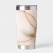 Nobly Copper and Gold Abstract Modern Fractal Art Geïsoleerde Drinkbeker (Voorkant)