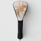 Nobly Copper and Gold Abstract Modern Fractal Art Golfheadcover (Voorkant)