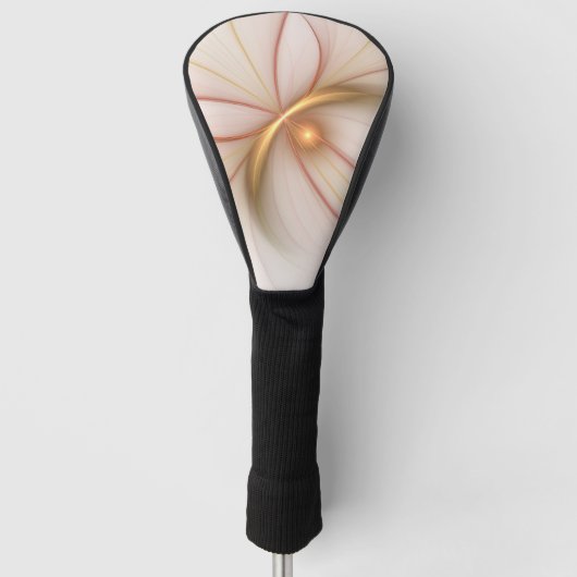 Nobly Copper and Gold Abstract Modern Fractal Art Golfheadcover (Voorkant)