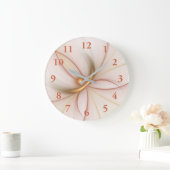 Nobly Copper and Gold Abstract Modern Fractal Art Grote Klok (Huis)