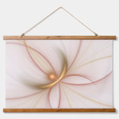 Nobly Copper and Gold Abstract Modern Fractal Art Hangend Wandkleed (Voorkant)