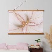 Nobly Copper and Gold Abstract Modern Fractal Art Hangend Wandkleed (Slaapkamer)