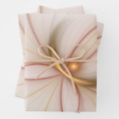 Nobly Copper and Gold Abstract Modern Fractal Art Inpakpapier Vel (In situ)