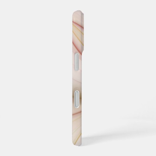 Nobly Copper and Gold Abstract Modern Fractal Art iPhone 16 Hoesje (Rechterkant)