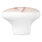 Nobly Copper and Gold Abstract Modern Fractal Art Keramische Knop (Zijkant)