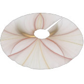 Nobly Copper and Gold Abstract Modern Fractal Art Kerstboom Rok (Gekanteld)