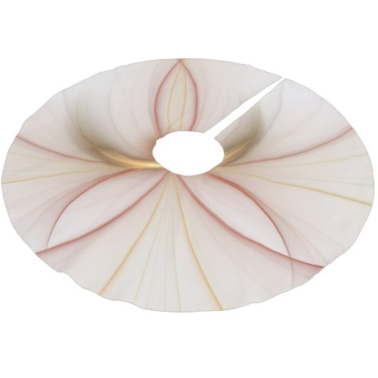 Nobly Copper and Gold Abstract Modern Fractal Art Kerstboom Rok (Gekanteld)