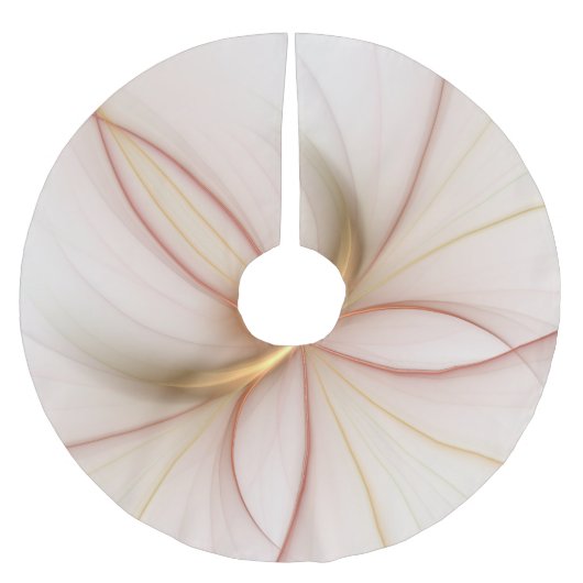 Nobly Copper and Gold Abstract Modern Fractal Art Kerstboom Rok (Voorkant)