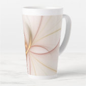 Nobly Copper and Gold Abstract Modern Fractal Art Latte Mok (Rechterhoek)