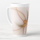 Nobly Copper and Gold Abstract Modern Fractal Art Latte Mok (Linkerhoek)
