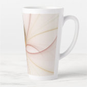 Nobly Copper and Gold Abstract Modern Fractal Art Latte Mok (Rechts)