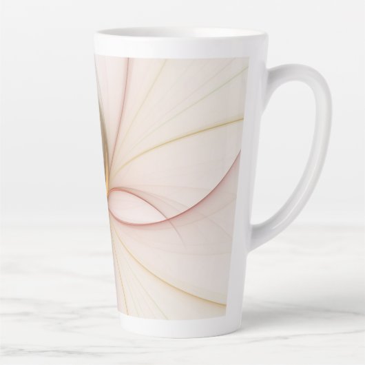 Nobly Copper and Gold Abstract Modern Fractal Art Latte Mok (Rechts)