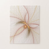 Nobly Copper and Gold Abstract Modern Fractal Art Legpuzzel (Verticaal)