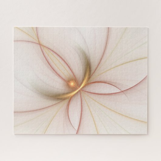 Nobly Copper and Gold Abstract Modern Fractal Art Legpuzzel (Horizontaal)