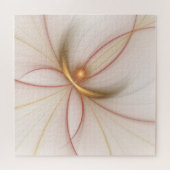 Nobly Copper and Gold Abstract Modern Fractal Art Legpuzzel (Horizontaal)