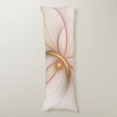 Nobly Copper and Gold Abstract Modern Fractal Art Lichaamskussen (Voorkant Verticaal)