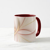 Nobly Copper and Gold Abstract Modern Fractal Art Mok (Voorkant rechts)