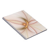 Nobly Copper and Gold Abstract Modern Fractal Art Notitieboek (Rechterzijde)