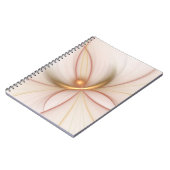 Nobly Copper and Gold Abstract Modern Fractal Art Notitieboek (Linkerzijde)