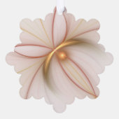 Nobly Copper and Gold Abstract Modern Fractal Art Ornament Kaart (Achterkant)