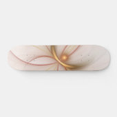 Nobly Copper and Gold Abstract Modern Fractal Art Persoonlijk Skateboard (Horizontaal)