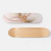 Nobly Copper and Gold Abstract Modern Fractal Art Persoonlijk Skateboard (Horizontaal)