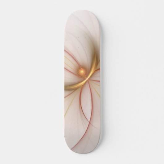 Nobly Copper and Gold Abstract Modern Fractal Art Persoonlijk Skateboard (Voorkant)