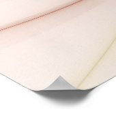 Nobly Copper and Gold Abstract Modern Fractal Art Poster (Hoek)