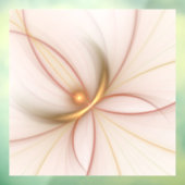 Nobly Copper and Gold Abstract Modern Fractal Art Raamsticker (Vel 3)