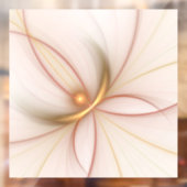 Nobly Copper and Gold Abstract Modern Fractal Art Raamsticker (Vel 2)