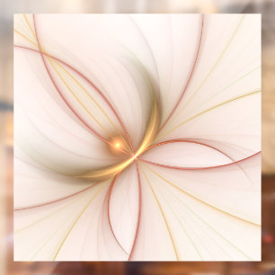 Nobly Copper and Gold Abstract Modern Fractal Art Raamsticker