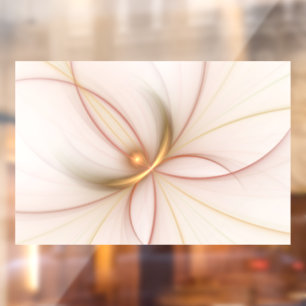 Nobly Copper and Gold Abstract Modern Fractal Art Raamsticker