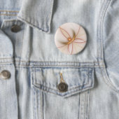 Nobly Copper and Gold Abstract Modern Fractal Art Ronde Button 5,7 Cm (In situ)